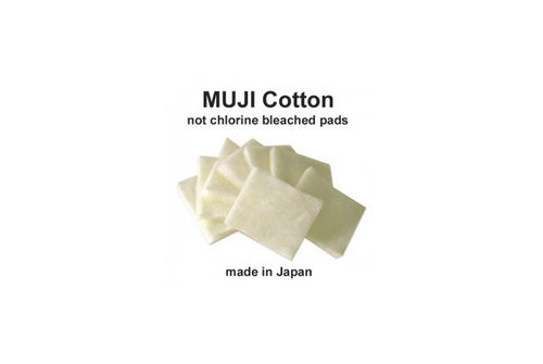 MUJI - Wattepads Koh Gen Do - 100% Cotton ungebleicht - 10 Stück