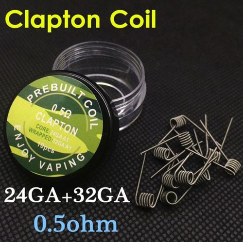 Vorgefertigte Clapton Coils - 0,5 Ohm - im 10er Pack