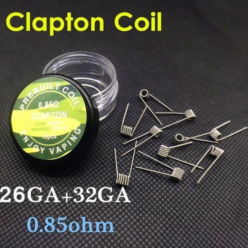 Vorgefertigte Clapton Coils - 0,85 Ohm - im 10er Pack
