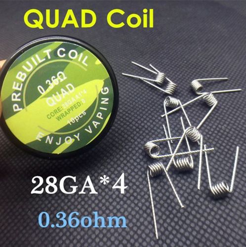Vorgefertigte Quad Coils - 0,36 Ohm - im 10er Pack