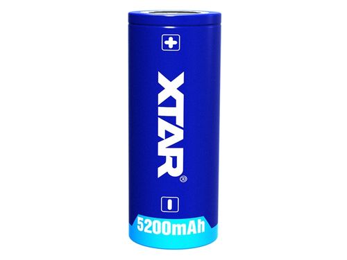 XTAR 26650 - 5200mAh, 3,6V - 3,7V Li-Ion-Akku PCB geschützt
