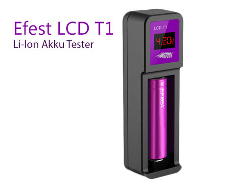 Efest LUC T1 Tester - Li-Ion-Akkutester mit LCD-Display